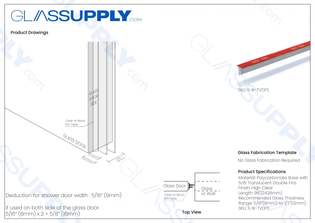 Translucent Vinyl Double Fin Seal